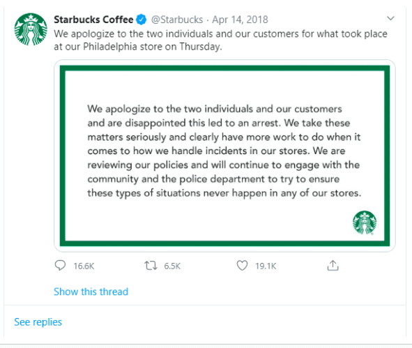 старбъкс извинение за грешка | Webselo.com™ – Уебсайтове, онлайн магазини и дигитален маркетинг публично извинение от старбъкс