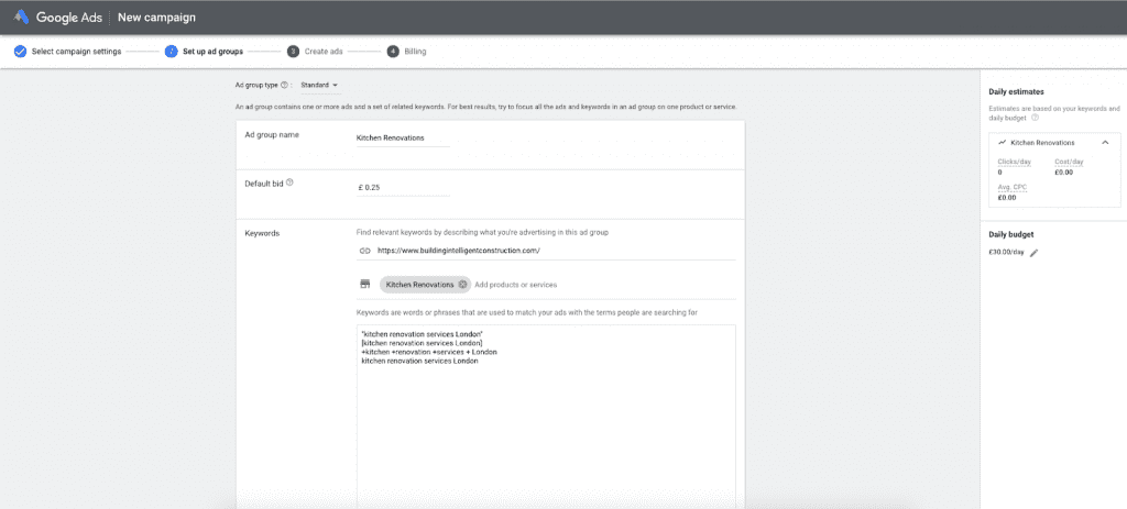 рекламна група в гугъл адс, ad group google ads | Webselo.com™ – Уебсайтове, онлайн магазини и дигитален маркетинг създаване на рекламна група в google ads