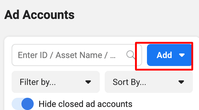 add accounts in facebook business manager | Webselo.com™ – Уебсайтове, онлайн магазини и дигитален маркетинг добавяне на акаунти имащи достъп до активите ни във фейсбук