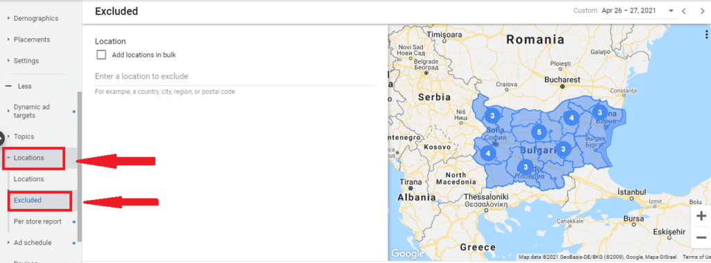 Excluded Locations | Webselo.com™ – Уебсайтове, онлайн магазини и дигитален маркетинг