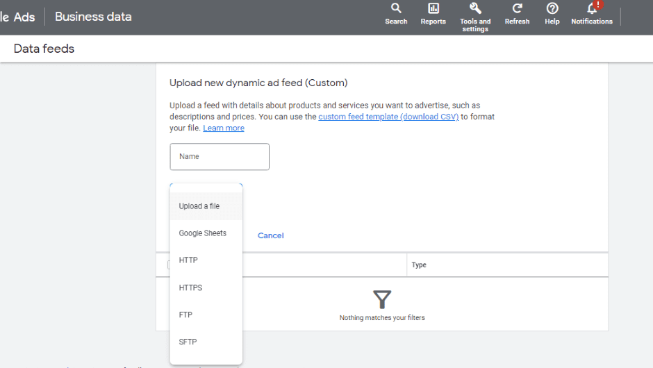 Качване на фийд в Google Ads | Webselo.com™ – Уебсайтове, онлайн магазини и дигитален маркетинг Качване на фийд в Google Ads