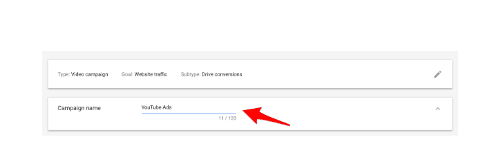 наименувайте кампанията си в google ads