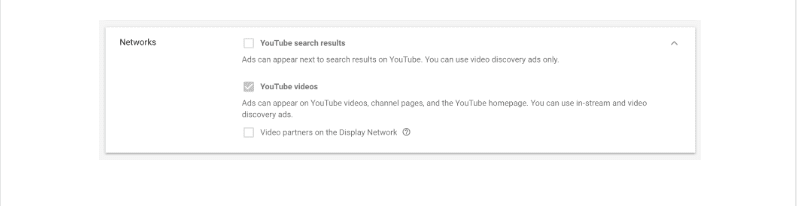 избор на network в google ads