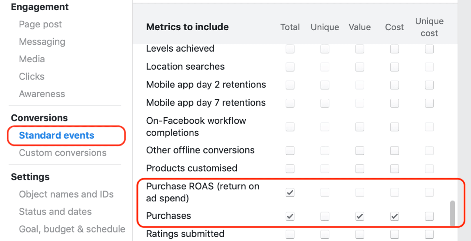показатели във фейсбук адс, facebook ads kpi